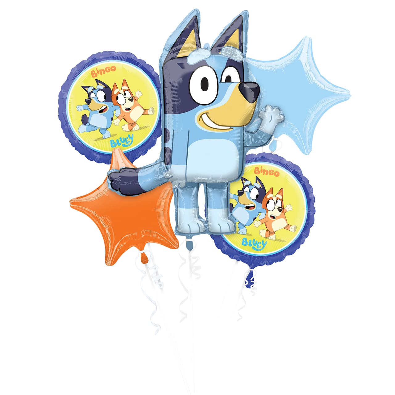 Bluey 5-Piece Foil Balloon Bouquet